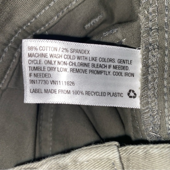 Olive Green Ankle Trouser With Utility Pockets - Picture 6 of 6